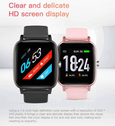 Android Smart Watch Heart rate Monitor with Body Temperature - The Shopsite